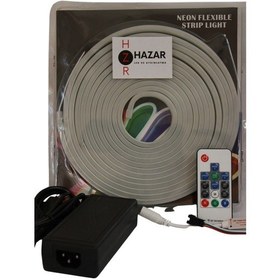 Resim 12 Volt 6x12mm Rgb Pixel Neon Şerit Led Set Rf Uzaktan Kumandalı Ws2811 Magic Neon 5m 