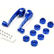 Resim Chuangyinshop Blue 2 Adet Alüminyum Alaşım Manuel Pencere Kolu Silindir Yedek Parça 