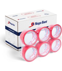 Resim Nuga 45 mm x 40 mt Kırmızı Koli Bandı 36 Adet 