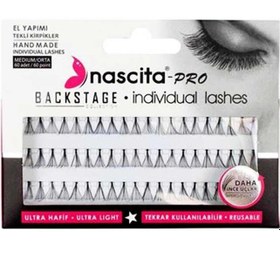 Resim Nascita Pro Backstage Collection - El Yapımı Tekli Takma Kirpik Medium 60 Adet 
