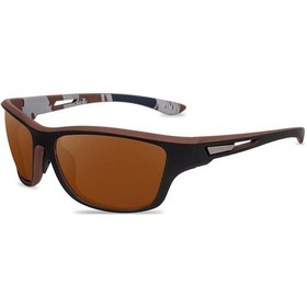 Resim Kahverengi Moda Spor Polarize Parlak Güneş Gözlüğü 