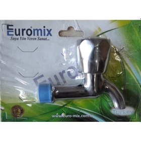 Resim Euromix Kısa Musluk Vakumlu Paket Krom 