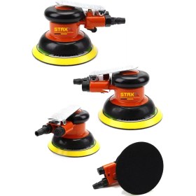 Resim 150MM Havalı Orbital Zımpara Cilalama Polisaj Makinesi- Çok Fonksiyonlu Ahşap Araç Metal Temizleme 