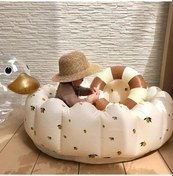 Resim Zyzqstore Bebeğim İçin 2022 Yeni 90cm Şişme Bebek Yüzme Havuzu Ev Açık Kullanışlı 