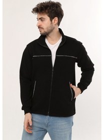 Resim Uniprom Casual Ceket 3 İplik Şardonlu Mevsimlik Günlük Ceket Siyah 