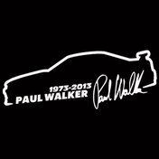Resim Yansıtıcı Gümüş-1 Adet-araba Etiket Vinil 13 5 Cm Paul Walker Hızlı Ve Öfkeli Moda Yansıtıcı Etiket Araba Komik 3d 