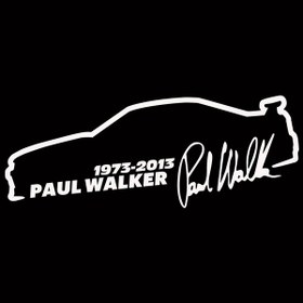 Resim Yansıtıcı Gümüş-1 Adet-araba Etiket Vinil 13 5 Cm Paul Walker Hızlı Ve Öfkeli Moda Yansıtıcı Etiket Araba Komik 3d 
