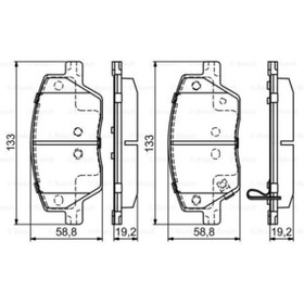Resim On Balata Takımı Fiat Egea 1.3-1.4-1.6-1.6D Ferodo Fdb4799W 