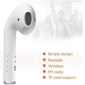 Resim Tenfowee "kablosuz Kulaklık Şekilli Bluetooth Hoparlör - Güçlü Bas, Fm Radyo, Tf Kart Desteği İle Taşınabilir Müzik Keyfi" 