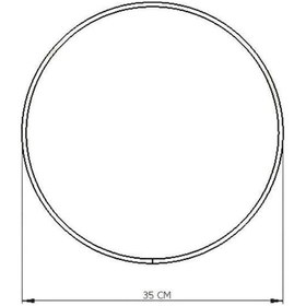 Resim Edora Home Metal Yuvarlak Supla, Gold Amerikan Servis, Halka Runner - Paslanmaz Altın 