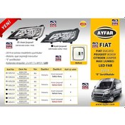 Resim Ayfar 505215 Far Sol Ducato 14- Boxer Krom Çerçeveli Led Motorlu Ballast Hariç KNO-AYFAR-505215 