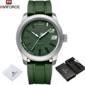 Resim Hanyang Swgn-Box Navıforce Yeni Popüler Turuncu Silikon Kayış Erkek Kuvars Saatler Moda Rahat Su Geçirmez Kol Saatleri Erkekler Için Relogio Masculino (Yurt Dışından) 