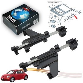 Resim Volkswagen Vw New Beetle 1998-2010 5m0877481a 5m0877482a İçin Sunroof Arka Sol Sağ Kablo Yönlendirme Parçası 