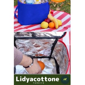 Resim Lidyacottone Ergonomik Piknik Termos Çanta 15 Litre Isı Yalıtımlı Şık Görünüm ile Taşınabilir 