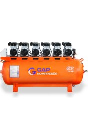 Resim GAP Kompresör Hava Kompresörü Sessiz ve Yağsız 500LT GPS-1500X6 
