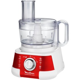 Resim Moulinex FP518G Kompakt Mutfak Robotu Masterchef 5000 (750 Watt, 2,2 L Hacim, 2 Hız Seviyesi) Kırmızı/beyaz 
