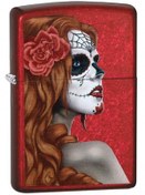 Resim Zippo Day Of The Dead Çakmak Kırmızı 