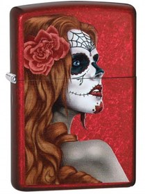 Resim Zippo Day Of The Dead Çakmak Kırmızı 