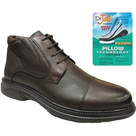 Resim Komcero Dr.jells Bağcıklı Pıllow Tech Floter Deri Erkek Bot K2454-2087 Kahve 