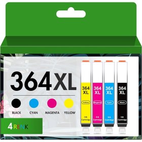 Resim HP MUADİL PhotoSmart C6300/C6380 Yazıcı Uyumlu Muadil 364XL 4 Renk Kartuş Seti %100 Uyum Çipli 