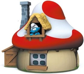 Resim Plastoy Şirinler Evi Kumbara, Smurfs Mushroom House Money Box 