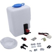 Resim Evrensel 12v Ön Cam Yıkama Şişesi Kiti 110943769329 Klasik Arabalar İçin Kablolamalı Tam Set 