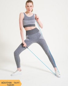 Resim Formactive Liptus Dikişsiz Büstiyer - Yüksek Bel Toparlayıcı Tayt Takım 