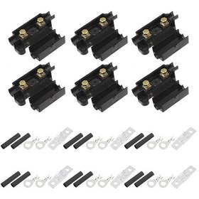 Resim Çift Sistemler İçin 6'sı 1 Arada Ans Araç Sigorta Tutucu Sigorta Kutusu Kiti, Akım: 40a 