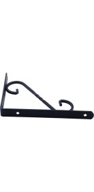 Resim Beşel BA343SY Siyah Ferforje Raf Altı 160X230 mm - 4 Adet 