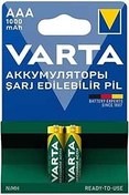 Resim Varta Şarjlı Pil Aaa Ince Kalem 1000 Mah Ni-Mh 2Li Paket 