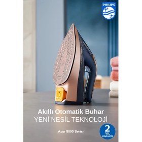 Resim Philips Azur Yeni Seri Premium Buharlı Ütü 3000 W, Kumaşa Göre Otomatik Isı Ayarı, OptimalTemp Teknoloji ile Sıfır Yanık Riski + Onerous Tartı 