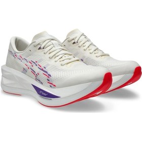 Resim Asics Sonıcblast Erkek Beyaz Mavi Koşu Ayakkabısı 1011c083-100 Beyaz Mavi 