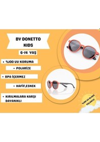Resim Mat Kırmızı Siyah 5-12 Yaş Polarize Ve %100 Uv Korumalı-çocuk Güneş Gözlüğü Kırmızı - Siyah 