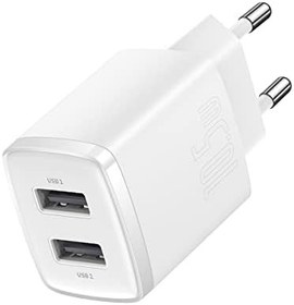 Resim Baseus Compact 10.5W Şarj Cihazı Beyaz 