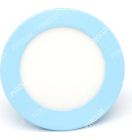 Resim Pyrolux Açık Mavi Renkli Kasa 12W Slim Panel LED Spot 3500K 6500K 