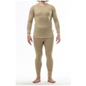 Resim Termal Içlik -20 Derece Alt-üst Takım Ünisex Haki Renk Bej 