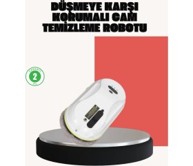 Resim Marsilyan Ups Destekli Düşmeye Karşı Korumalı Cam Temizleme Robotu 