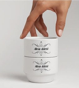 Resim Bk Gift Kişiye Özel İsimli 2li Çerezlik Kase-2 Yeni Ev Hediyesi Önerileri, Misafir Sunum Ürünü, Çay Yanı Kase Kobitmeyencom34787 Bk Gift 