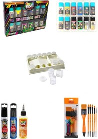 Resim Funny kids Multimix Akrilik Boya 12 Renk Süper Fix Set 