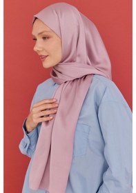Resim Mirsoy Scarf Kum Saten Şal - Pembe Pembe 