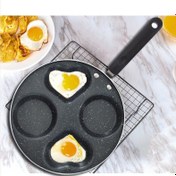 Resim Dört Delik Kızartma Pot Kalınlaşmış Omlet Pan Yapışmaz Yumurta Gözleme Biftek Tava Pişirme Yumurta Jambon Tava Kahvaltı Yapımcısı | Waffle Makineleri (Yurt Dışından) 