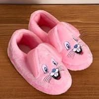 Resim Albishoes Kız Çocuk Panduf Ev Patiği Pamuk Astarlı Tavşan Figür Ev Kreş Ayakkabısı Sevimli Tavşan 