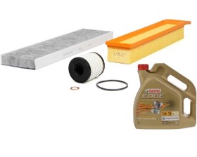 Resim Mini Cooper R56 Kasa 1.6 Benzinli Periyodik Bakım Filtre Seti Castrol 5W30 