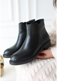 Resim Moed Siyah Cilt Topuklu Bot Diğer 