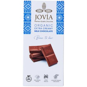 Resim JOVIA Organik Çikolata Ekstra Sütlü 85g 