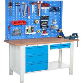 Resim Star Çelik Atölye Çalışma Tezgahı (1600 x 720 x 830-930/1844 mm) 