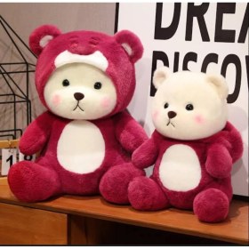 Resim 90 cm Kapşonlu Uykumcuk Peluş Ayıcık Panda 1 Adet 