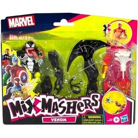 Resim Mixmashers Venom Özel Spider-man Karıştır Ve Eşleştir Deluxe Aksiyon Figürü Ve Aksesuarları, 12 Cm Ölçekli 12 Cm 4 Yaş Ve Üzeri Çocuklar İçin Süper Kahraman Oyuncakları 