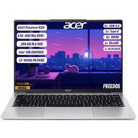 Resim Acer Aspire Lite AL14-31P-C452 NX.KS8EY.001 N100 8 GB 256 GB SSD 14" IPS FreeDos Dizüstü Bilgisayar 