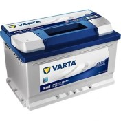 Resim Varta E43 12V 72 Ah 680A Blue Dynamic Akü (Ford-Opel Alçak Tip) (Üretim Yılı: 2023) 